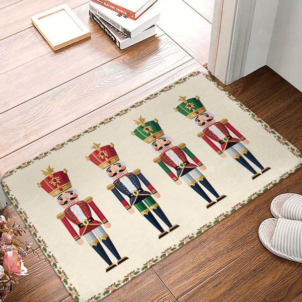 Christmas Nutcracker Welcome Door Mat Home Decoration Carpet Living Room Kitchen Lobby Balcony Carpet Navigation Decoration 2025 X241024