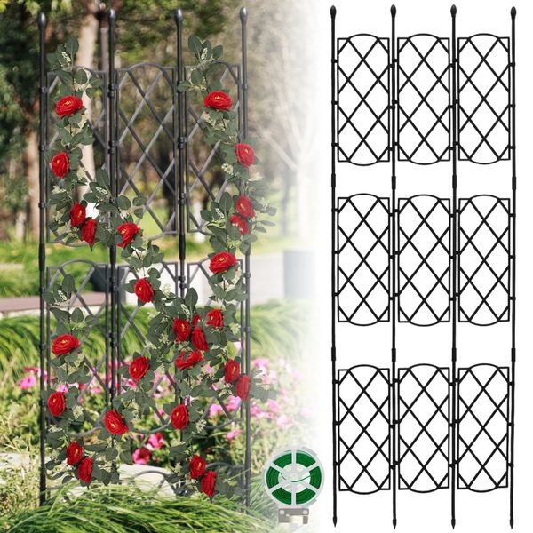 Other Garden Tools Plant Trellis Frame Sturdy for Climbing Plants Outdoor Multifunctional Support Decor 231127