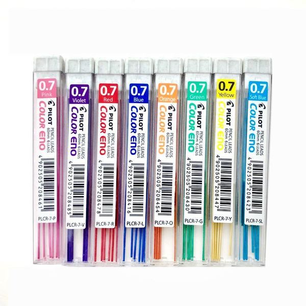Ballpoint Pens Pilot HCR-197 Eno 0.7mm Mechanical Pencil With 8 Colors Set Lead Pencils 0.7 Mm For Office School Supplies Stationery