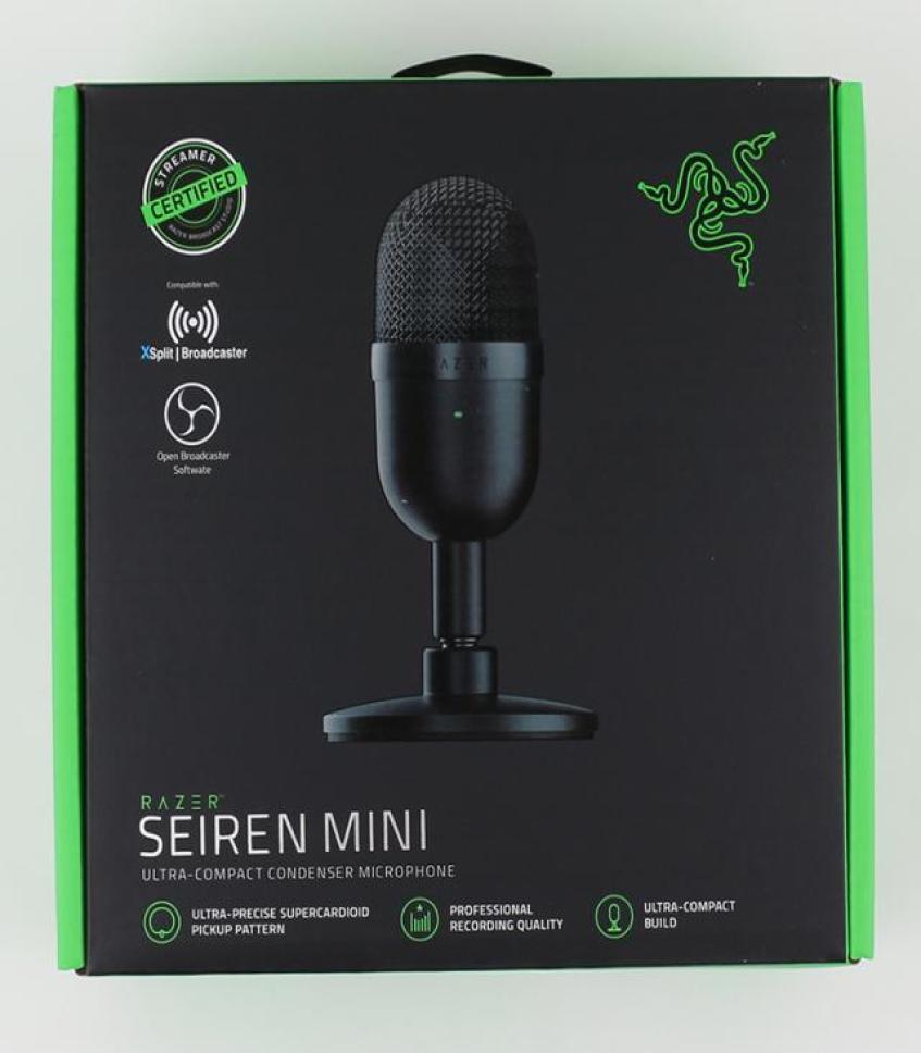 Razer Seiren Mini USB Condenser Microphone Ultracompact Streaming Desk Mic Mice AV Accessories3357933