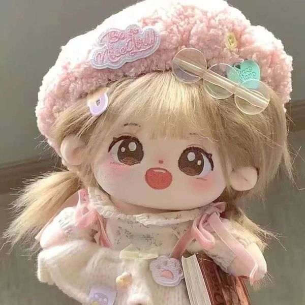 220cm Cotton Doll Sweet Nude Doll Red Plush Dress Up Baby Clothes Plush Toys Girls Cloth Dolls Collection Gift Y240801