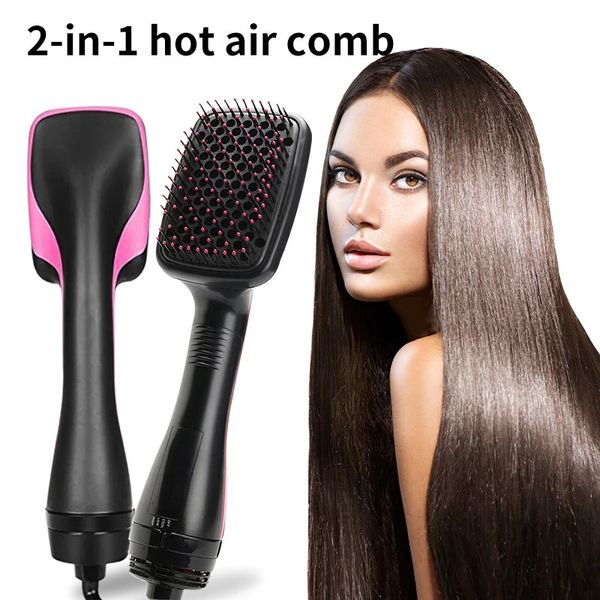 One Step 3 In 1 Brush Blow Dryer Styler Woman Hair Straightener Comb 240523