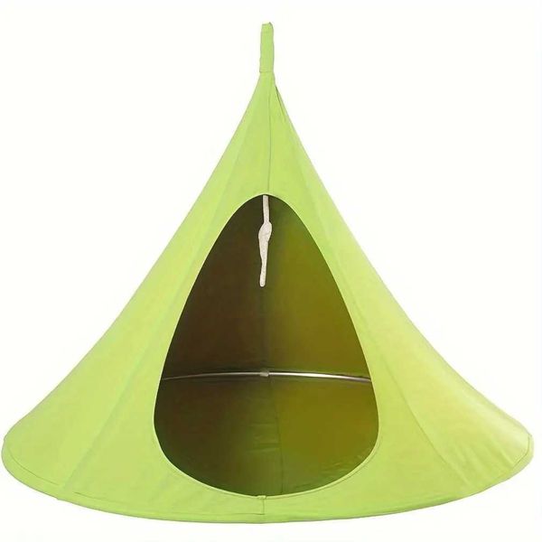 Hammocks New 100 * 110cm camping hammock outdoor travel tree hammock indoor childrens playground swing hammock waterproof tent bed S246219