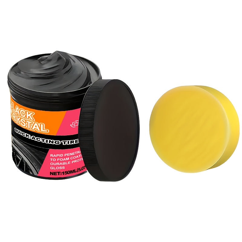 TEMU Car Restoration Wax - Plastic Parts Refurbisher, Car Dashboard Wax Repair, Interior , Tire Protector & Yellowing Repair For Black Vehicles