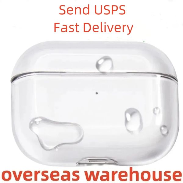 For Airpods pro 2 Bluetooth Headphone airpods 4 Accessories Solid Silicone Cute Protective Case Wireless Charging Box TPU Case