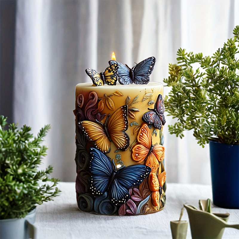 TEMU & Bloom Pillar Silicone Mold – Floral & For Diy Candles, Resin , Artisanal Soaps & Plaster Décor, Crafting Essentials | Floral Pattern Mold |