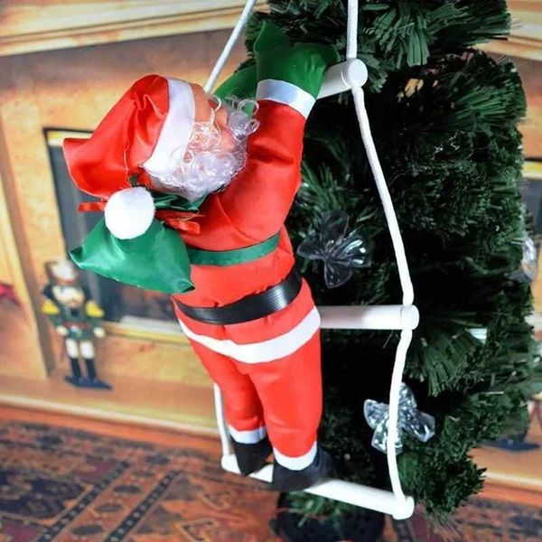 Christmas Toy Supplies Santa Claus Climbing Ladders Christmas Tree Hanging Decoration Interior Doors and Walls Christmas Pendants New Years