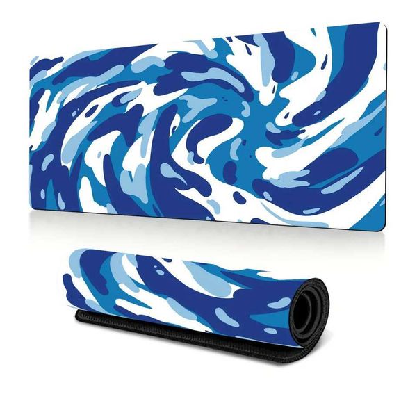 e large washable liquid art ing edge desk mat cputer keyboard pad mouse pad - Off essentials and workspace decor Z250111