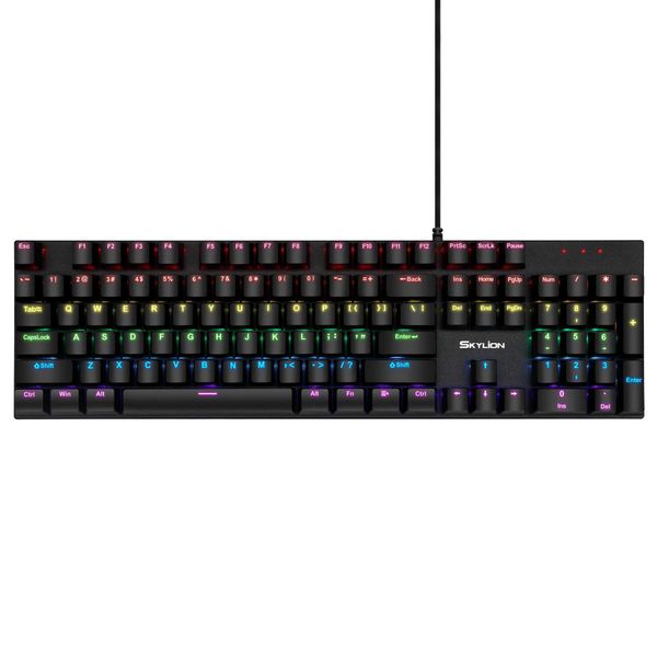 SKYLION G300 Wired Mechanical Keyboard 28 Kinds of Colorful Lighting Gaming and Office For Windows and IOS SystemXJ241225