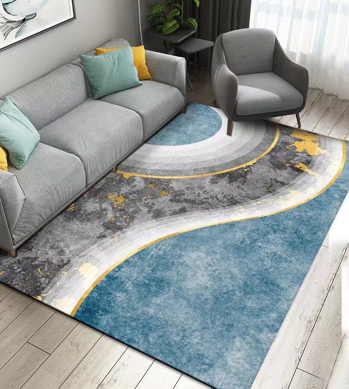 Home Living Room Printed Rubber Foam Floor Mats Entry Mats Household Bathroom Anti-slip Kitchen Hall Stepping Mats