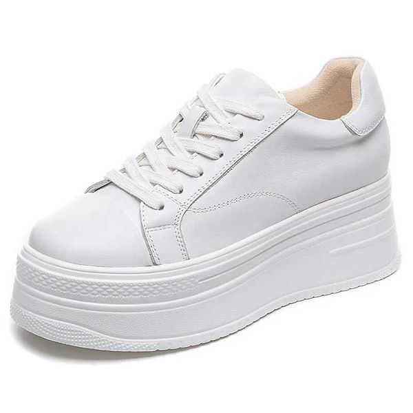 2023 Spring Novo couro genuíno casual sapatos wens sola grossa heighte shop shoes pequenos sapatos esportivos casuais z241213