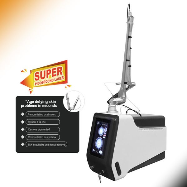 Super Picosecond Laser Pigment Spot Removal 532nm 785nm 1064nm Portable Picosecond Laser All Skin Types Tattoo Removal Laser Machine Desktop