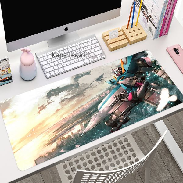 Big Mouse Anime Carpet Keyboard Table Pad On The Gamer Desk Mat Cool Gundam Mats Lock Edge Computer Extended Pc Game Mouse Pad