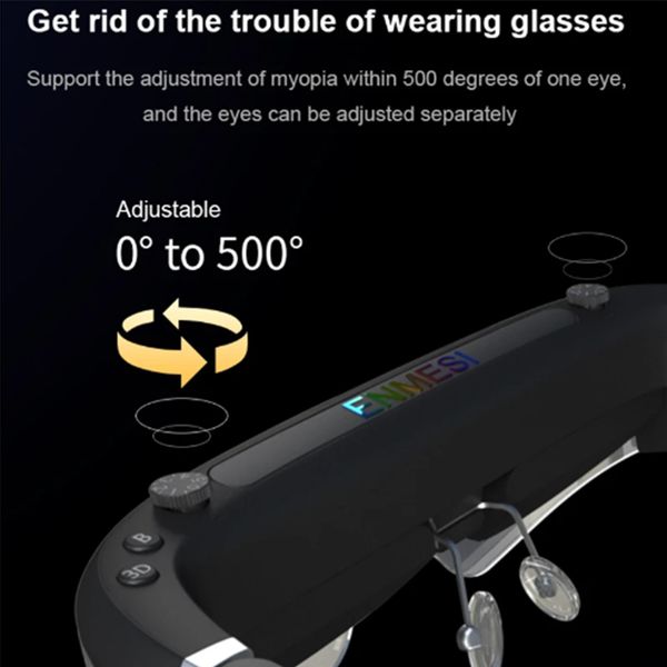 2023 New 3D AR-VR Smart Glasses Light Weight HD Giant Screen Smart Video Glasses Live Mobile Cinema for Home Movies Games