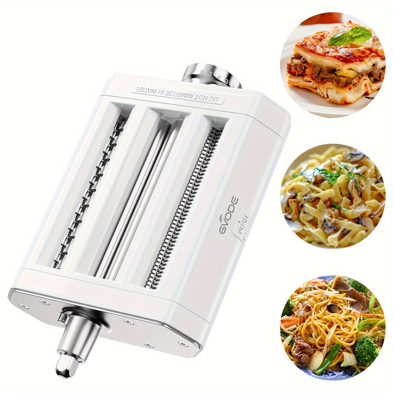 TEMU 1pc Stand Mixer Pasta Maker Attachment - 3-in-1 Pasta Machine With Spaghetti-cutter, Cutter & Sheet Roller - Heavy-duty Aluminum Construction,