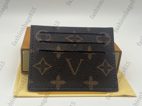 Designer Wallet Luxury Top Card Holder Mini Wallet Cardholder France Paris Plaid Style Mens Wallet Women Card Holders Coin Purses Passport F