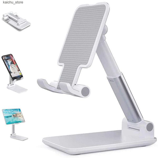 Mounts Holders Desk Mobile Phone Stand For iPad Metal Desktop Tablet Holder Table Cell Foldable Extend Support J241217