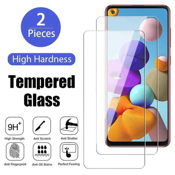 Cell Phone Screen Protectors 2PCS Tempered Glass for Samsung Galaxy A13 A23 A32 A22 5G Screen Protector for Samsung A21S A52 A51 A72 A71 A11