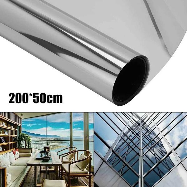 One-Way Mirror Window Privacy Film Glass Sticker Anti UV Sun Reflective Solar Insulate For Home Office Living Room Y240810
