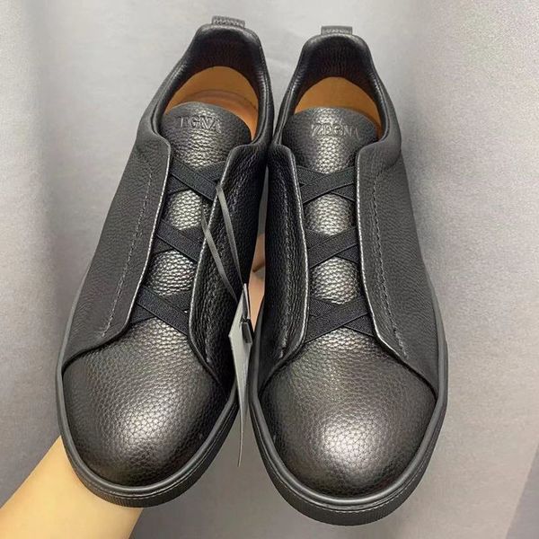 Novos sapatos Zegnas Shoes Sapatos de couro para homens