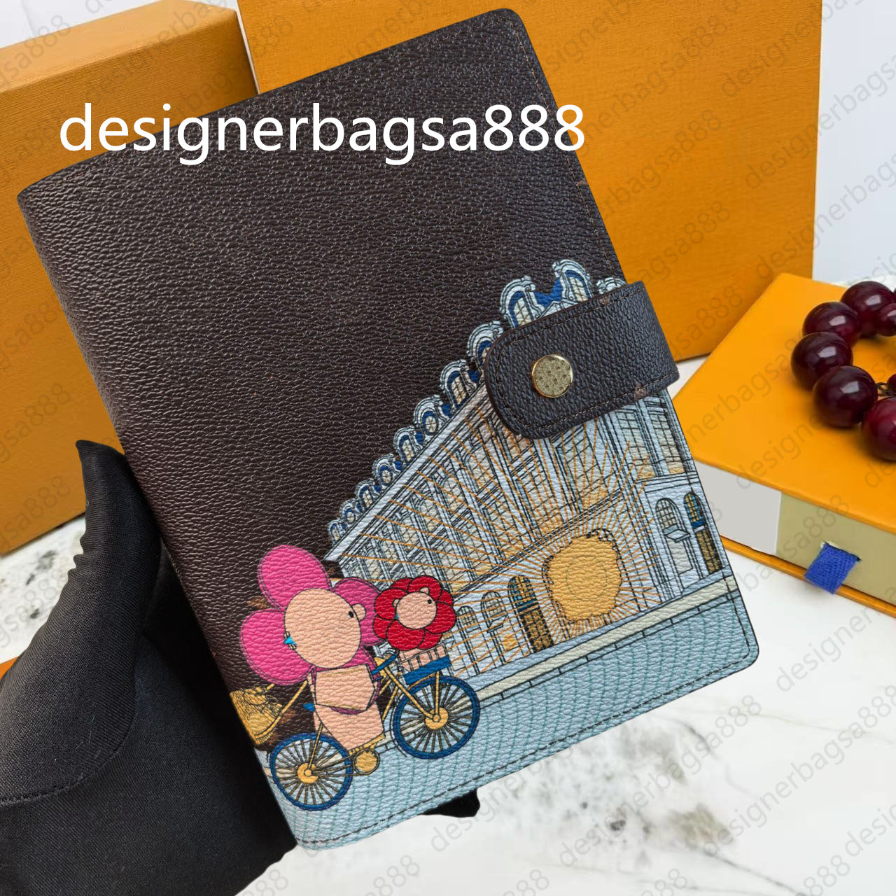 Designer DESK AGENDA COVER Holders Memo Planner Men Women Notebook Diary Agendas Protective Case Card Passport Holder Wallet Desktop Notepad Covers