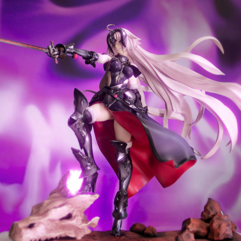 Movie Games 47CM Fate-Grand Order Avenger-Jeanne d&#039;Arc Kuraki Homura o Matoishi Ryuu no Majo Statue PVC Figure Model Toys Ornament