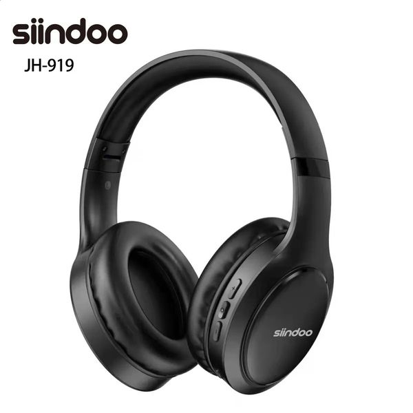 Siindoo JH919 Wireless Bluetooth Headphones Foldable Stereo Headphones Super Bass Noise Reduction Microphone 240710