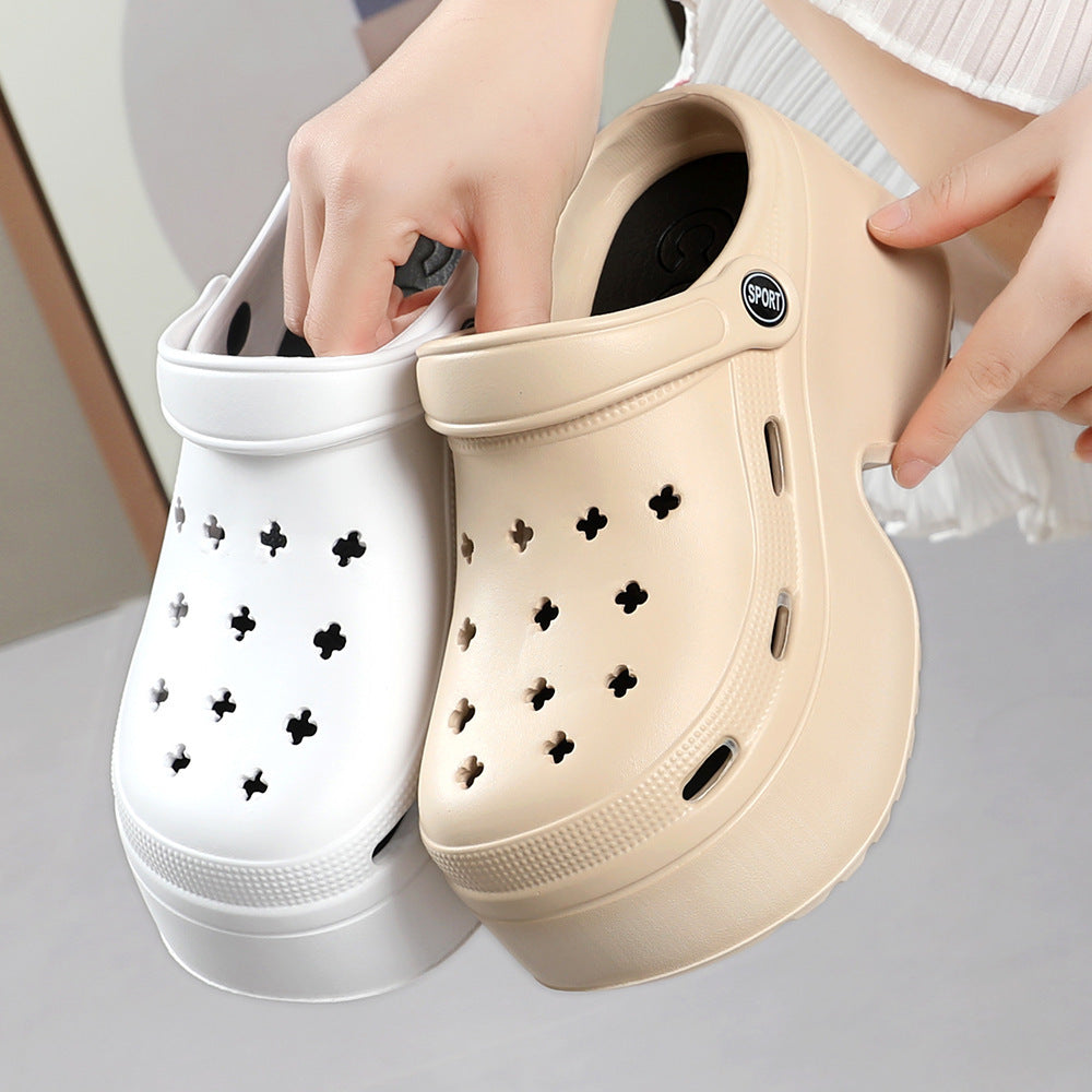 Chunky Platform Clogs Sandals for Women 2024 Summer Non-Slip Beach Slippers Woman Thick Bottom Eva Wedges Slides Garden Shoes