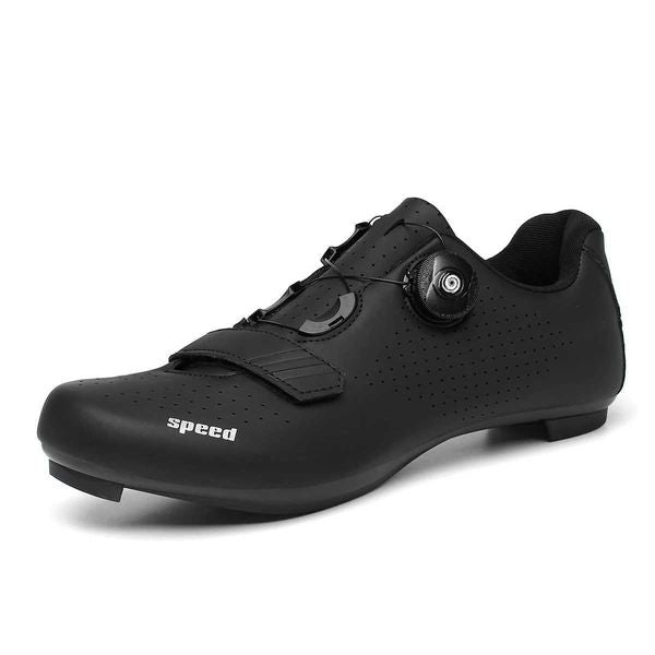 Road cycling shoes pedals flat shoes black speed cycling sports shoes womens self-locking mountain bikes bicycles CL241018