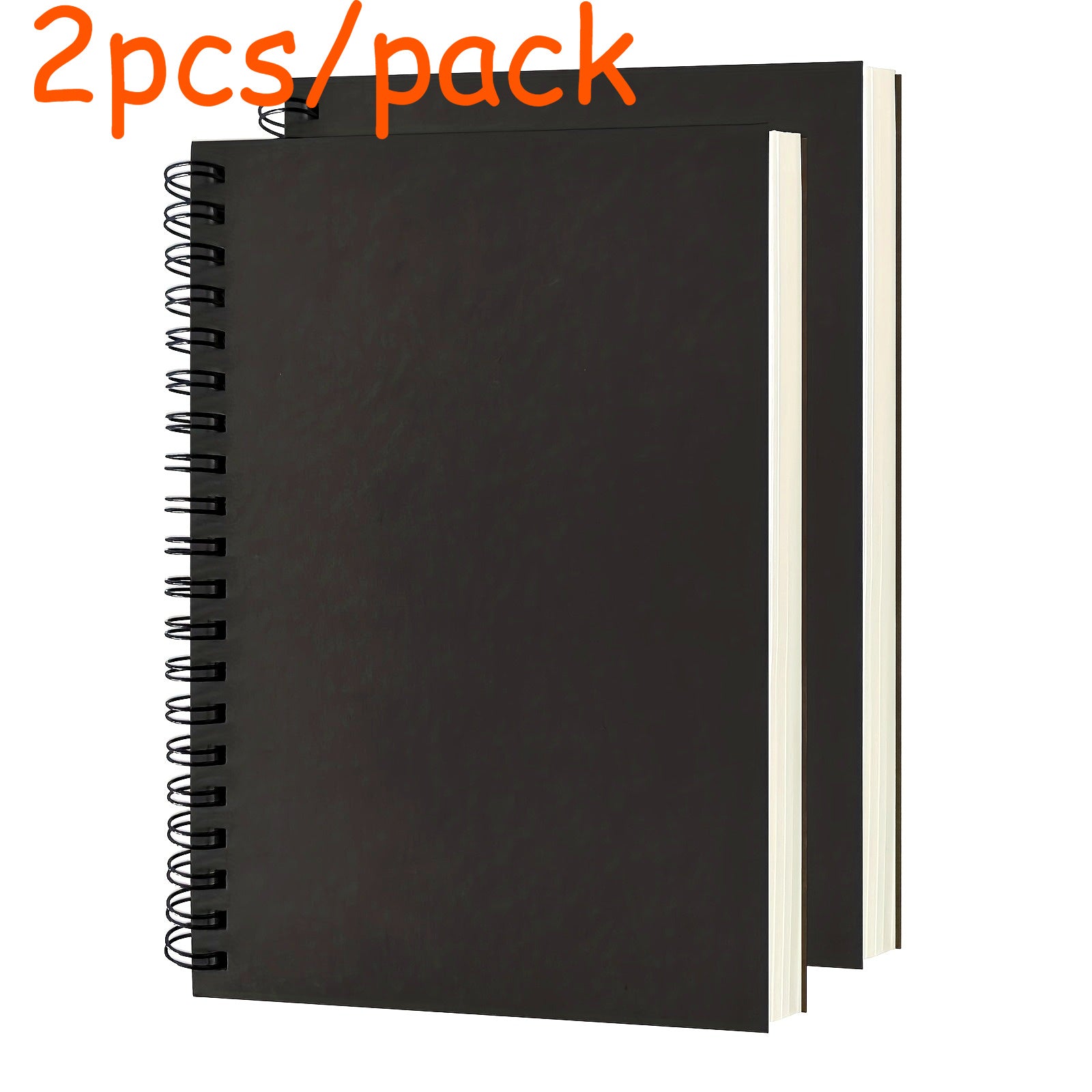 TEMU 2pcs Acid-free Watercolor Sketchbooks, Top Spiral Bound, 50 Sheets Each, High- Drawing & , Premium Sketch Notebook Set