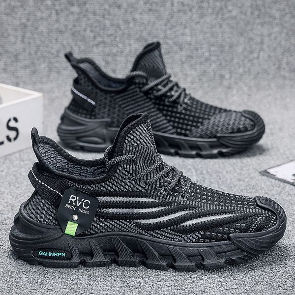 New Breathable Flyknit Mesh Dad Summer Fashion Casual Men&#039;s Student Lightweight Running and Sports Shoes