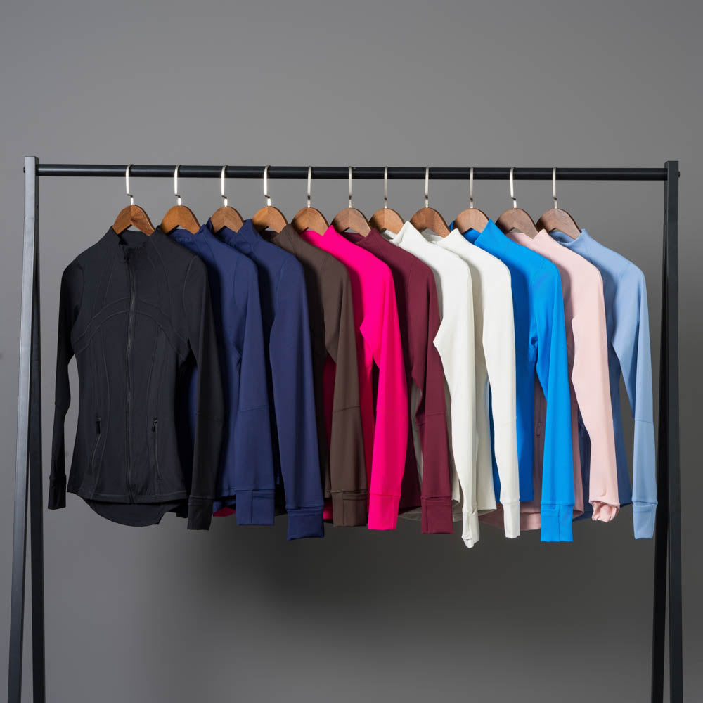 Yoga Jacket Women&#039;s Define Workout Sport Coat Fitness Jacket Sports Quick Dry Activewear Top Solid Zip Up Sweatshirt Sportwear Hot Sell