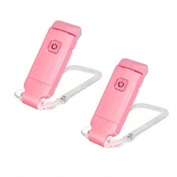 2pcs Rechargeable Reading LED Clip on Book Lights Bookmark Reading Lights for Books in Bed Small Book Light BrightnessC250110