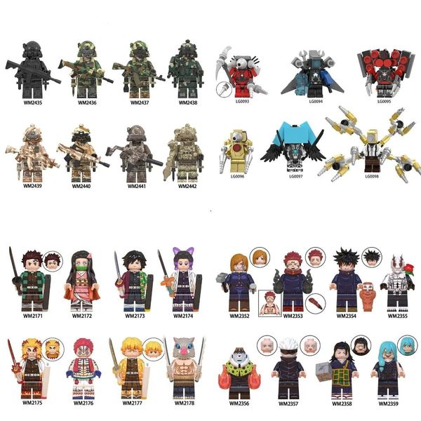 Children&#039;s Birthday Presents Building Blocks Toys Cartoon Charac Dolls Toys Mini Figures Humanoid Dolls