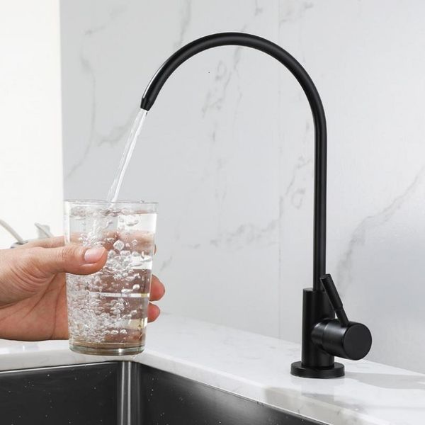 Kitchen Faucets 14&quot; Direct Drinking Tap Water Purifier Faucet for Sink AntiOsmosis tapSUS304 230510
