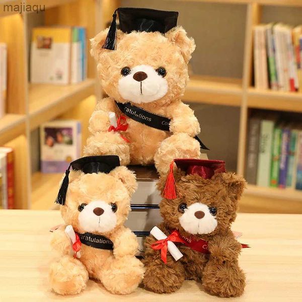 Plush Dolls Cute Bear Plush Toy Stuffed Soft Kawaii Teddy Bear Animal Dolls Graduation Gifts For Kids Children Student GirlsL2404