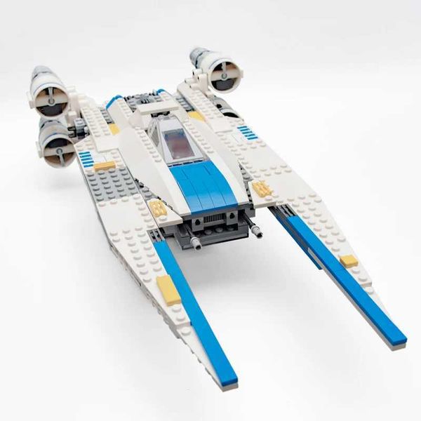 Model Building Kits NEW MOC-75155 Space Bricks Fighters Rebel U-Wing Fighter Stand Building Blocks Educational Play Set Toys Creative Birthd
