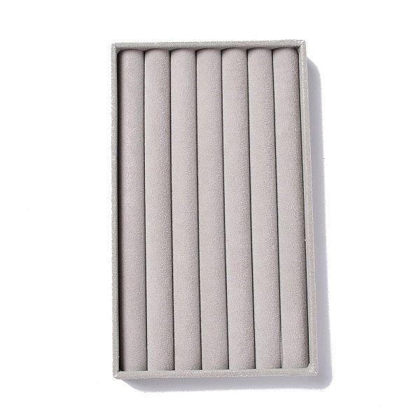 Rechteckige Schmucktabletts aus Samt