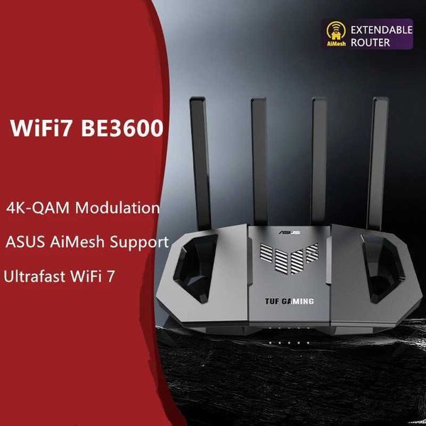 Routers TUF Gaming WiFi 7 BE3600 Gaming Router Home Wireless Gigabit Router Ai Router Home WiFi Random Group Router Q250106