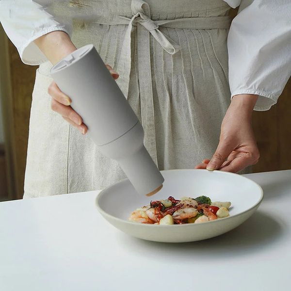 Electric Salt and Pepper Grinder Battery Automatic Spice Mill Cumin Grinder Pulverizer Kitchen Gadgets for Cooking Seasoning 241223