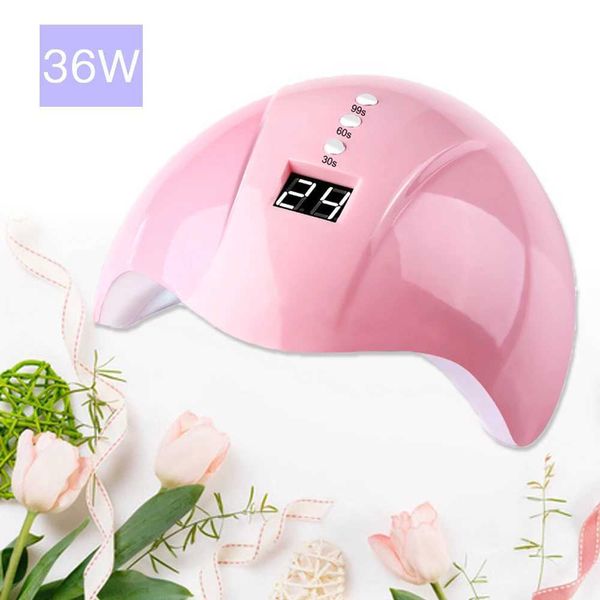 54W 18 LED dry light manual UV nail dryer curing gel polishing with USB light nail art professional curing tool accessories M241123