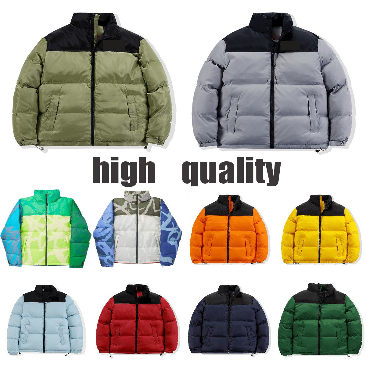 designer puffer jacket winter mens puff down parka long sleeve Windbreakers Down Outerwear Causal mens embroidery jackets Thick warm Coats Outwear