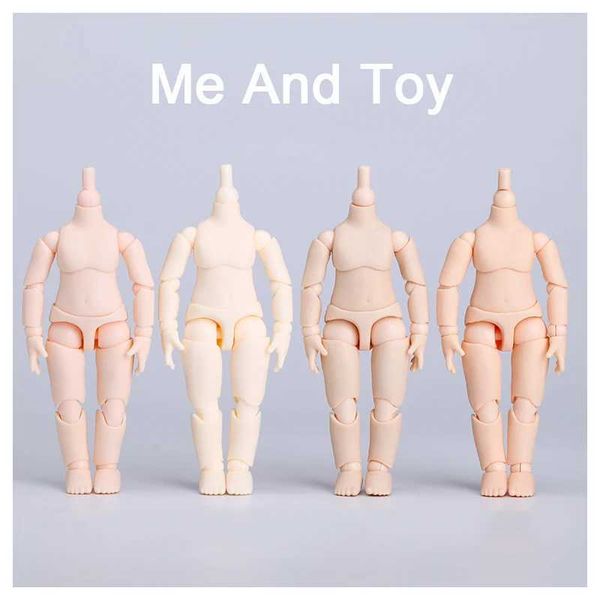 11cm obitsu11 1-12bjd Nude Baby Dolls Moveable Jointed 19 Joints ob11 BJD Doll YMYGSC White Skin Body Fashion Dolls With Hand Y240731