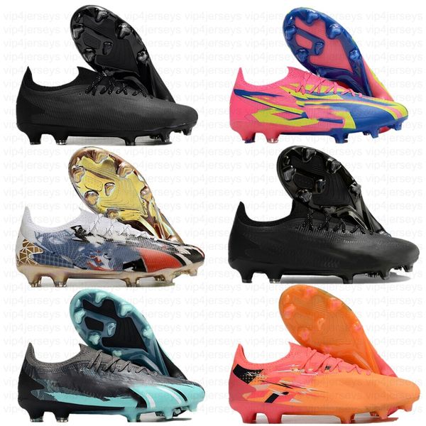 Men Brand Soccer Boots Ultra Ultimate FG Football Shoes Waterproof Outdoor Lawn Clay Football Match Training Shoes Lace-Up Sports Sneakers S