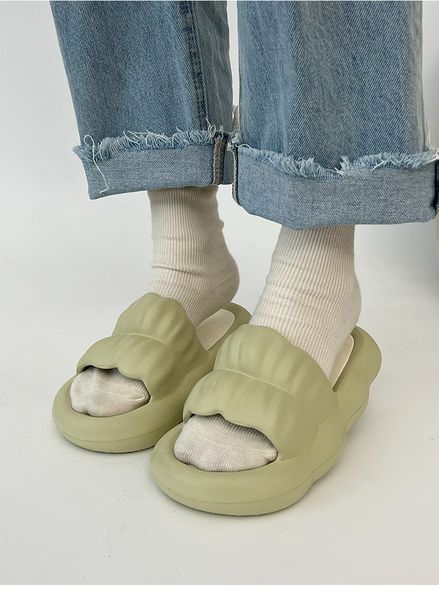 Soft Slippers Men Women White Yellow Pink Green Beach Fashion Sandals Summer Indoor Outdoor Shoes-98595