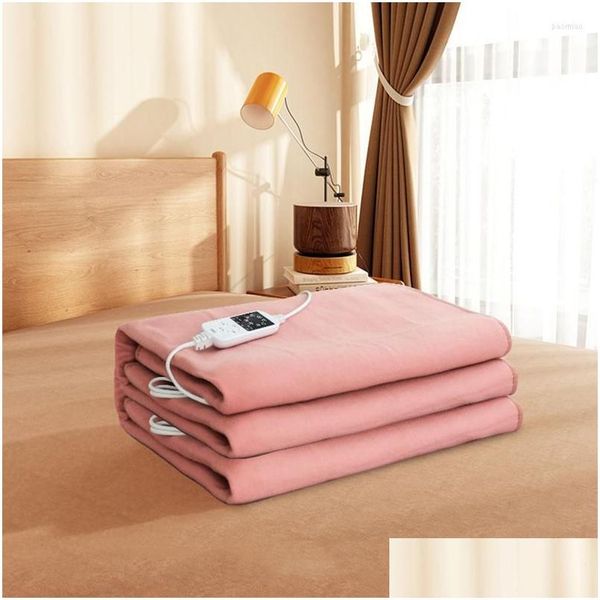 Blanket Weighted Beds Electric Heating Pad Space Heater Heated Winter Warm Couverture Chauffante Home Furniture Ty25Xp Drop Delivery Otcpd
