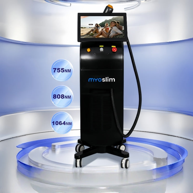 808NM Diode Laser Hair Removal Machine Ice Titanium 3 Wavelengths 755nm 808nm 1064nm Painless permanent hair removal