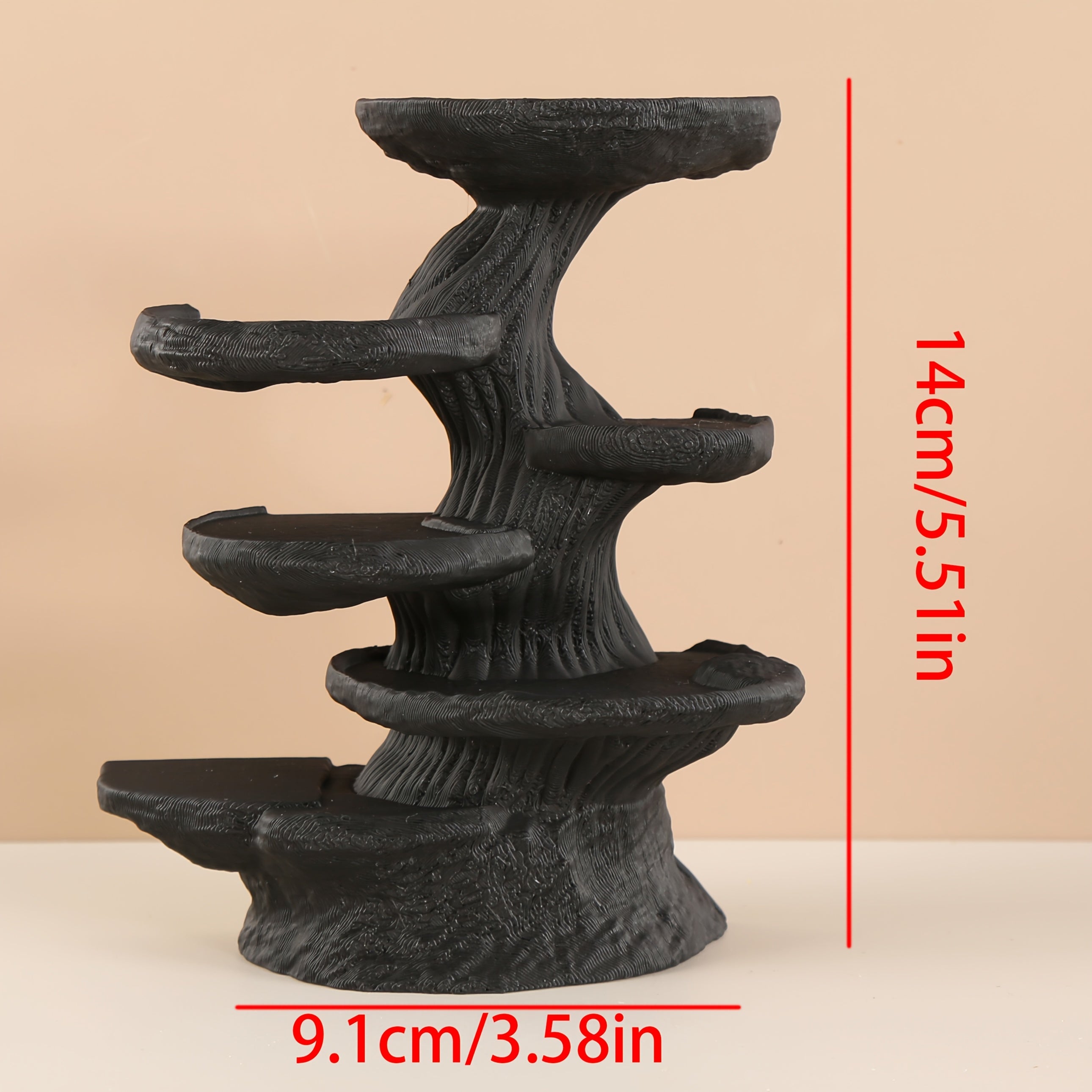 TEMU 1pc Branch Jewelry Display Stand: Halloween Themed Plastic Stand, Desktop Decoration, Exquisite Gifts, Desktop Storage, Suitable For Necklaces,