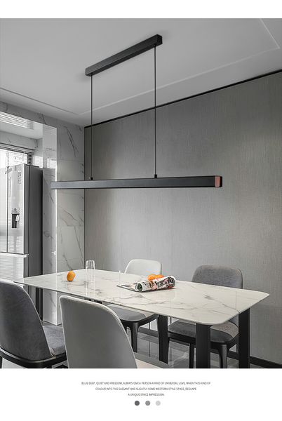 Dining room chandelier Nordic modern table bar lamp restaurant lights kitchen lights office company led strip lamps antique murano glass cha