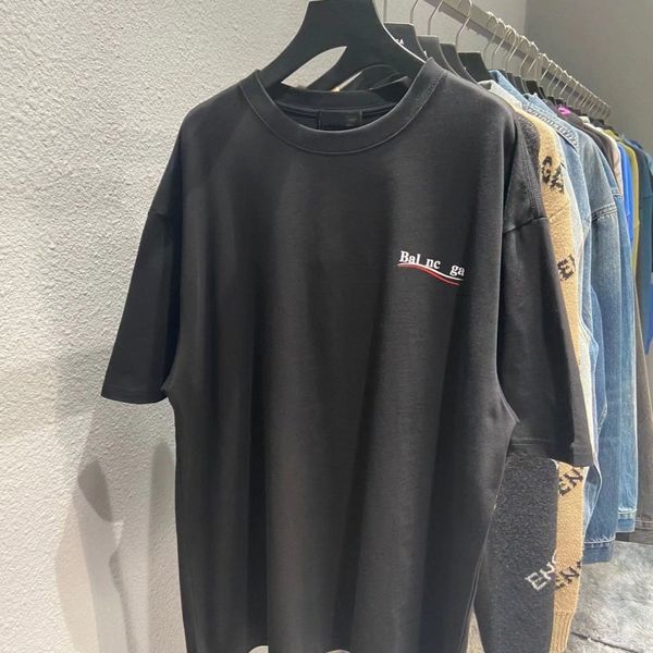 Designer Mens T shirts Summer short Sleeve shirts waves Tee Women Lovers luxury T-shirts Fashion senior Pure cotton E2P9#